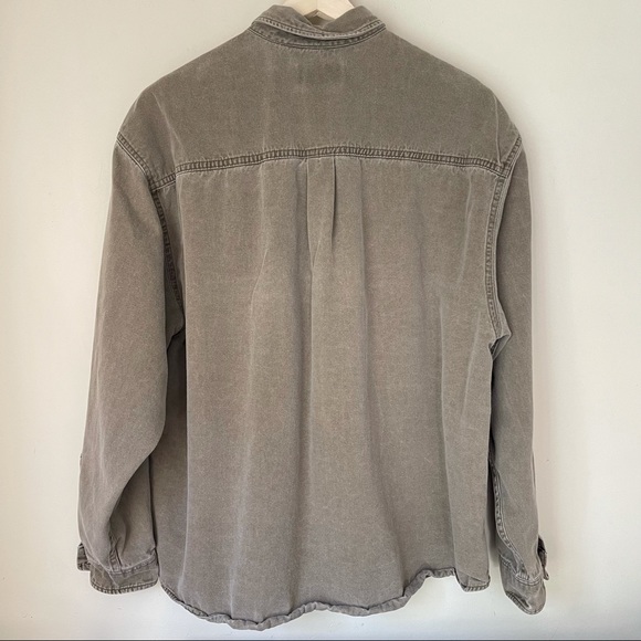 Eddie Bauer Weathered Denim Button Down Shirt- XL. - Picture 2 of 13